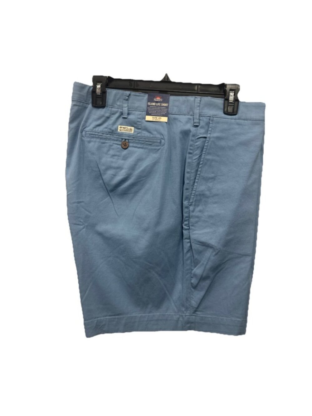Faherty Island Life Shorts Organic Cotton Size Mens 40 Seaside Blue Chino Preppy - Picture 2 of 9